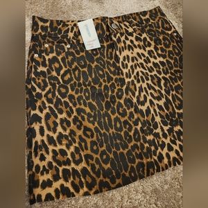 Animal print skirt